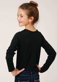 Roper Girls Long Sleeve Knit Poly Rayon Jersey Long Sleeve T T-Shirt - Roper - Flyclothing LLC