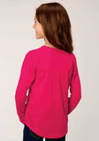 Roper Girls Long Sleeve Knit Poly Rayon Jersey Long Sleeve T T-Shirt - Roper - Flyclothing LLC