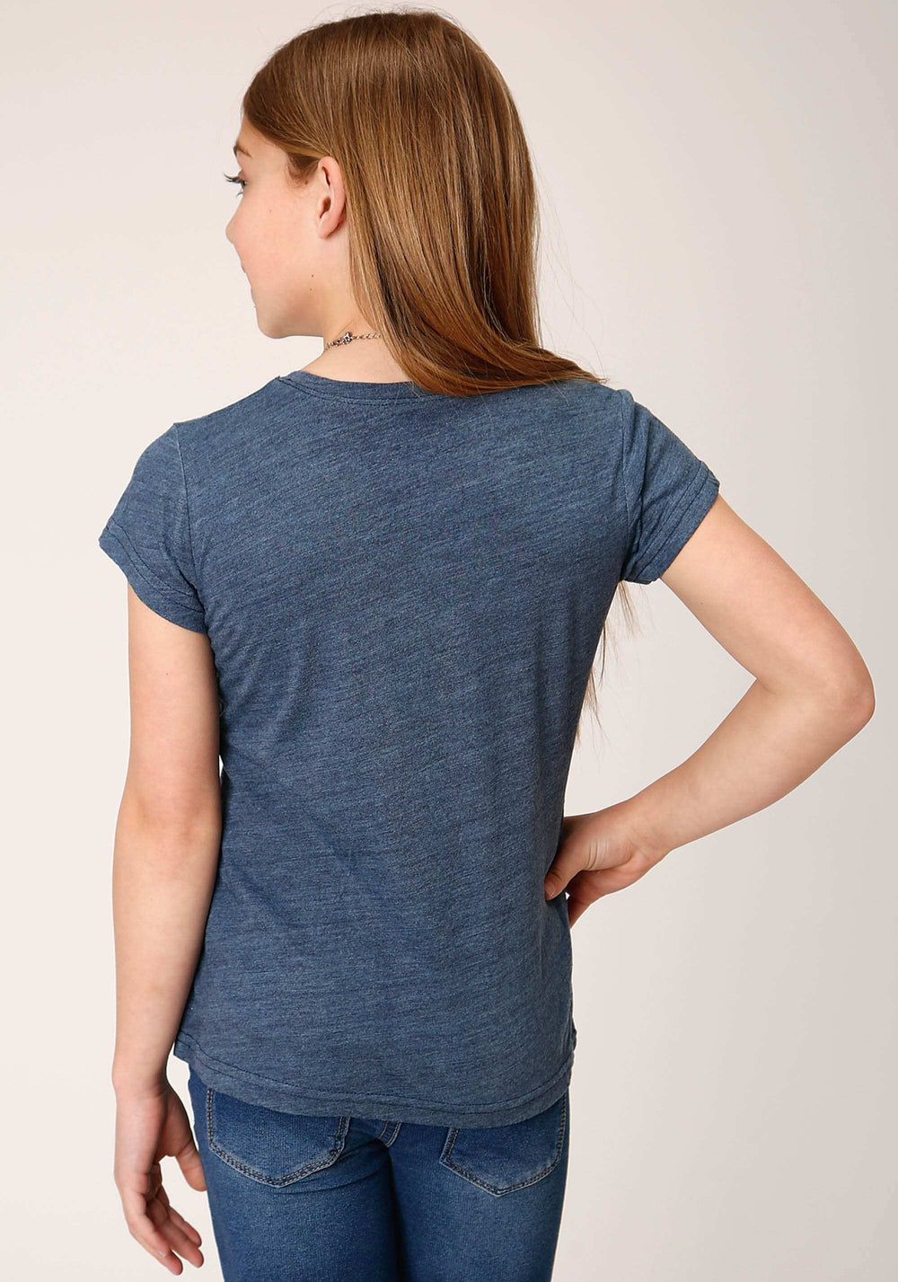 Roper Girls Short Sleeve Knit Poly Rayon Jersey Short Sleeve T Tshirt - Roper - Flyclothing LLC