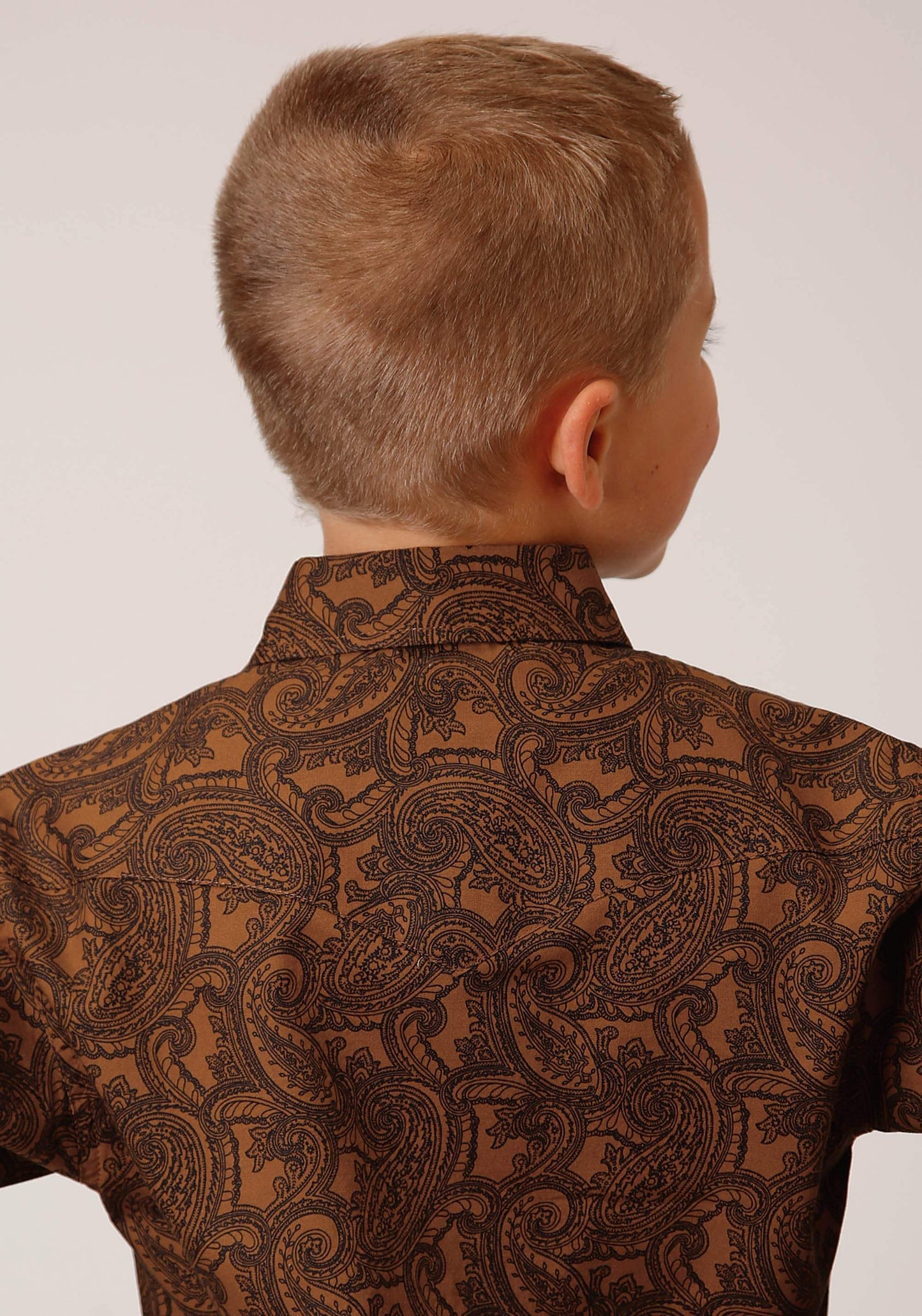 Roper Boys Long Sleeve Snap Vintage Paisley Western Shirt - Roper - Flyclothing LLC