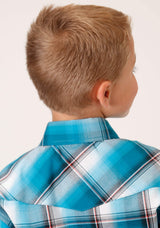 Roper Boys Long Sleeve Snap Deep Pool Ombre Western Shirt - Roper - Flyclothing LLC