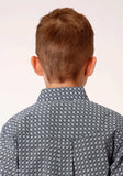 Roper Boys Long Sleeve Button Bell Foulard Western Shirt - Roper - Flyclothing LLC