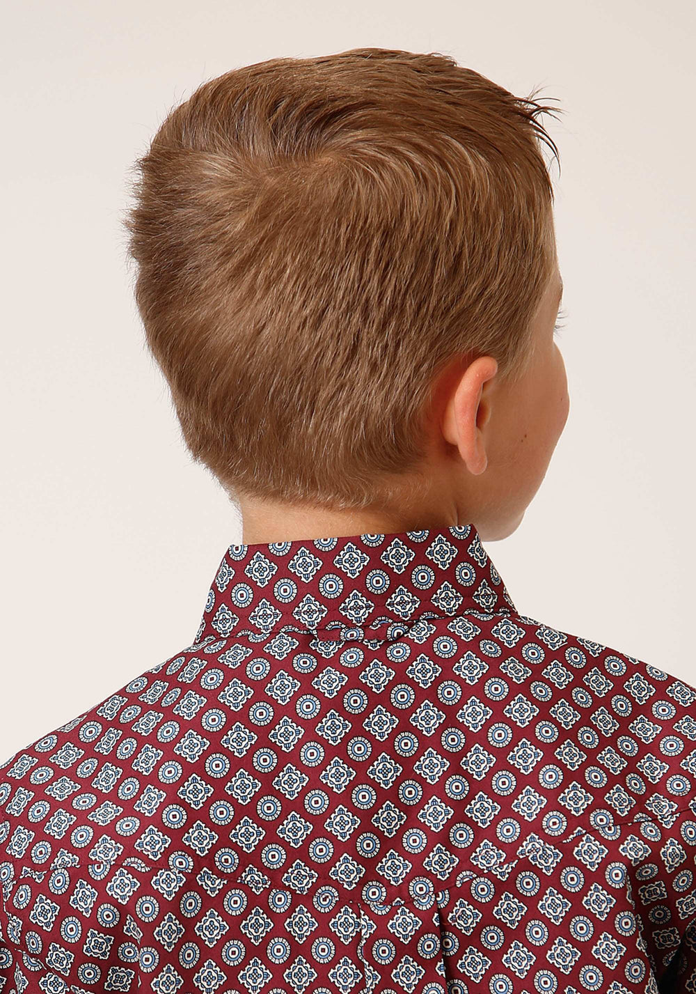 Roper Boys Long Sleeve Button Classic Foulard Western Shirt - Roper - Flyclothing LLC