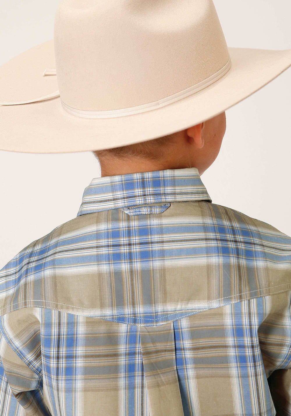 Roper Boys Short Sleeve Button Sandy Plaid Western Shirt - Roper - Flyclothing LLC