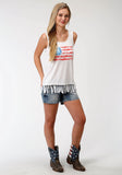 Roper Womens Red White And Blue Sleeveless Top - Roper