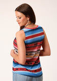 Roper Womens Sleeveless Knit Sweater Jersey Vneck Tank Top - Roper