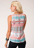 Roper Womens Sleeveless Knit Sweater Jersey Tank Top - Roper