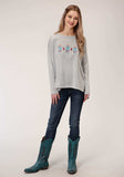 Roper Womens Long Sleeve Knit Sweater Knit Long Sleeve Top - Roper - Flyclothing LLC