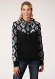 Roper Womens Long Sleeve Knit Sweater Knit Pullover Top Top - Roper