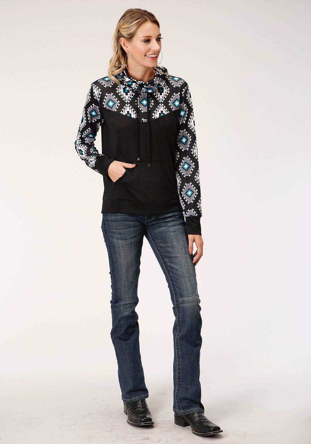 Roper Womens Long Sleeve Knit Sweater Knit Pullover Top Top - Roper - Flyclothing LLC