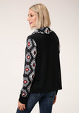 Roper Womens Long Sleeve Knit Cowl Neck Pullover Top Top - Roper