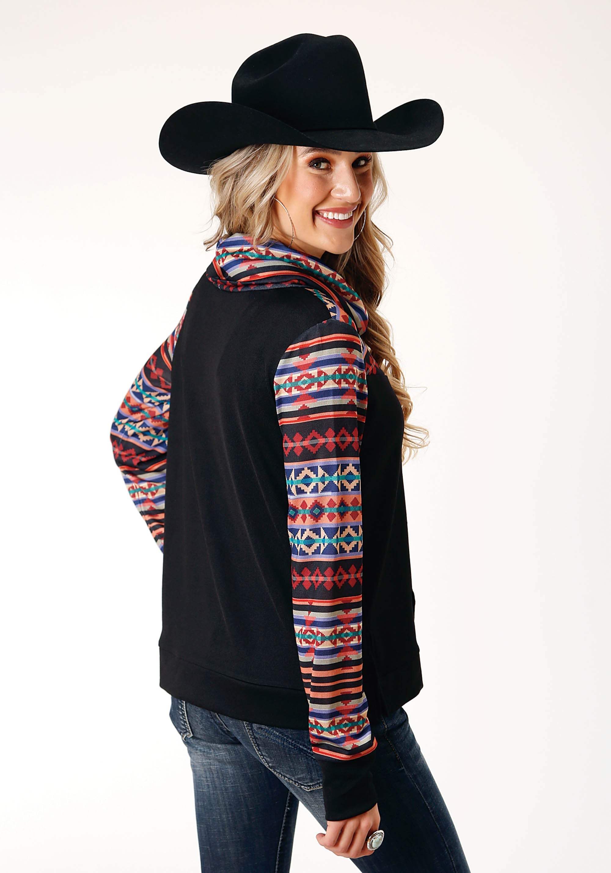 Roper Womens Long Sleeve Knit Cowl Neck Pullover Sweater Knit Top - Roper - Flyclothing LLC