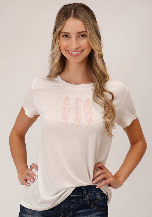 Roper Womens Short Sleeve Knit Poly Rayon Jersey Short Sleeve Tee Top - Roper - Flyclothing LLC