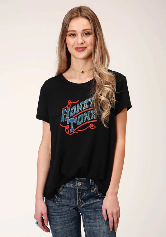Roper Womens Short Sleeve Knit Poly Rayon Jersey Tee Shirt Top - Roper - Flyclothing LLC