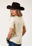 Roper WOMENS SHORT SLEEVE KNIT SLUB KNIT COTTON JERSEY TSHIRT TOP - Roper - Flyclothing LLC