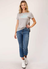 Roper Womens Short Sleeve Knit Poly Rayon Jersey S S Tee Top - Roper - Flyclothing LLC