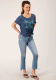 Roper Womens Short Sleeve Knit Poly Rayon Jersey Short Sleeve Tee Top - Roper - Flyclothing LLC