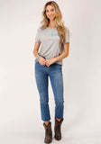 Roper Womens Short Sleeve Knit Poly Rayon Jersey Short Sleeve Tee 1 Pt Frt Yoke Top - Roper - Flyclothing LLC