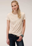 Roper Womens Short Sleeve Knit Poly Rayon Jersey Long Sleeve Scoop Neck Tee Top - Roper - Flyclothing LLC