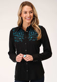 Roper Womens Long Sleeve Snap Retro Shirt Western Shirt - Roper - Flyclothing LLC