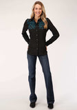 Roper Womens Long Sleeve Snap Retro Shirt Western Shirt - Roper - Flyclothing LLC