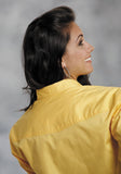 Roper Womens Yellow Solid Long Sleeve Western Snap Shirt - Roper