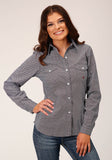 Roper Womens Long Sleeve Button Classic Geo Western Shirt - Roper