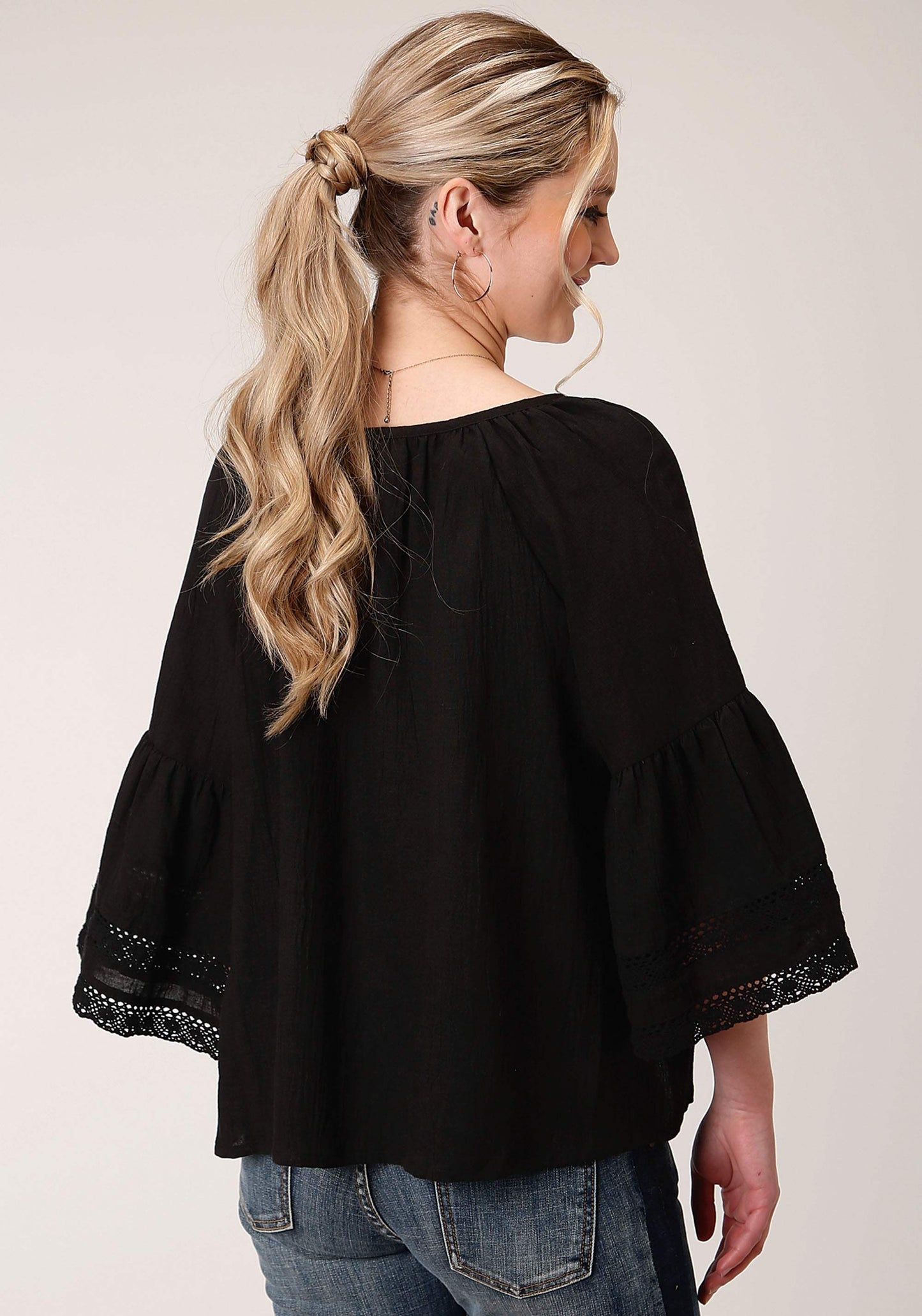Roper Womens Long Sleeve Cotton Blend Blouse - Roper - Flyclothing LLC