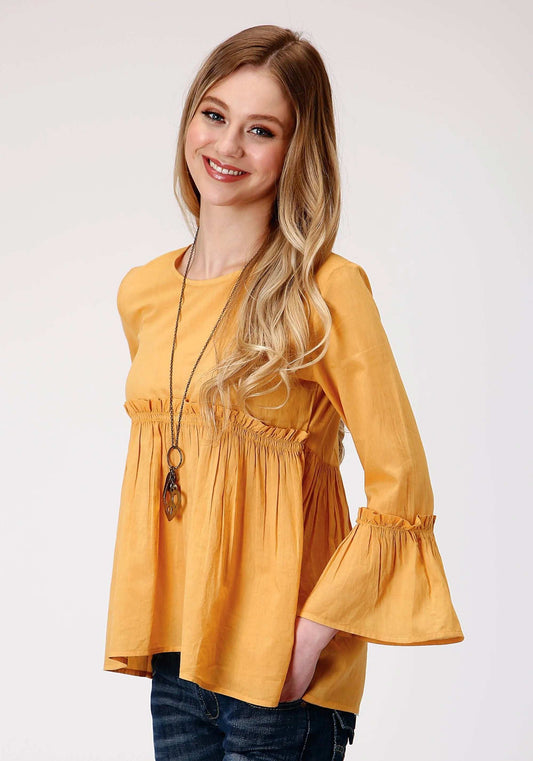 Roper Womens Long Sleeve Dip Dye Cotton Blouse - Roper - Flyclothing LLC