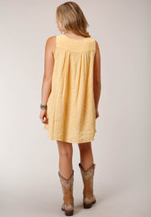 Roper Womens Sleeveless Double Cloth Cotton Gause Dress - Roper