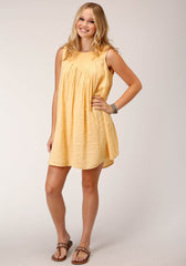 Roper Womens Sleeveless Double Cloth Cotton Gause Dress - Roper