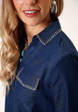 Roper Womens 5oz Denim Pullover Long Sleeve Dress - Roper - Flyclothing LLC