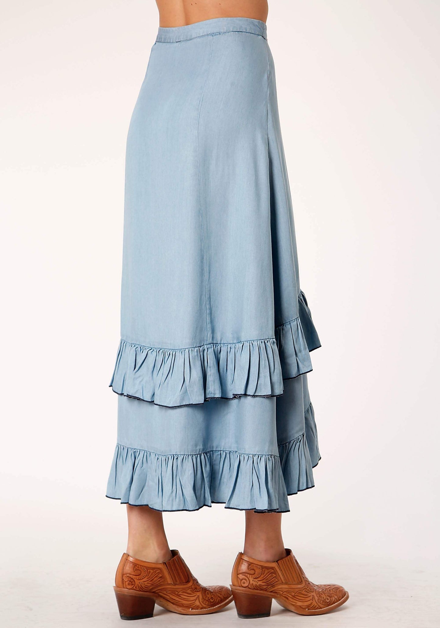 Roper Womens Hilow Tencel Denim Skirt - Roper - Flyclothing LLC