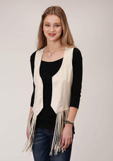 Roper Womens Faux Suede Open Vest - Roper - Flyclothing LLC