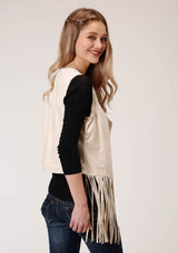 Roper Womens Faux Suede Open Vest - Roper - Flyclothing LLC