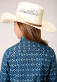 Roper Girls Long Sleeve Snap Mini Aztec Print Western Shirt - Roper