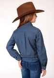 Roper Girls Long Sleeve Snap North South Arrows Western Shirt - Roper