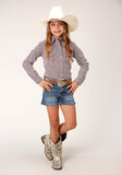 Roper Girls Long Sleeve Snap Climbing Diamond Western Shirt - Roper