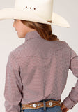 Roper Girls Long Sleeve Snap Climbing Diamond Western Shirt - Roper