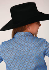 Roper Girls Long Sleeve Button Thistle Foulard Western Shirt - Roper - Flyclothing LLC