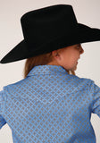 Roper Girls Long Sleeve Button Thistle Foulard Western Shirt - Roper