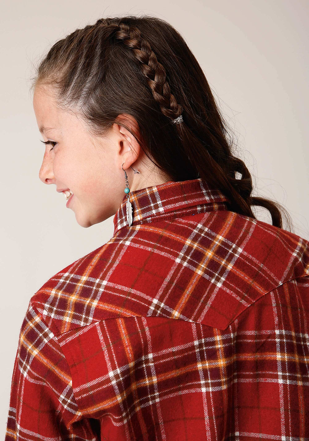 Roper Girls Long Sleeve Button Unlined Flannel Western Shirt - Roper - Flyclothing LLC