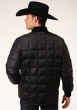 Roper Mens Down Proof Coated Jacket Black - Roper