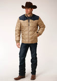 Roper Mens Quilted Poly With Poly Fill Jacket - Roper