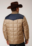 Roper Mens Quilted Poly With Poly Fill Jacket - Roper