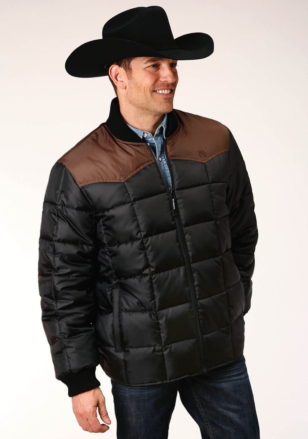 Roper Mens Quilted Polyfilled Jacket - Roper