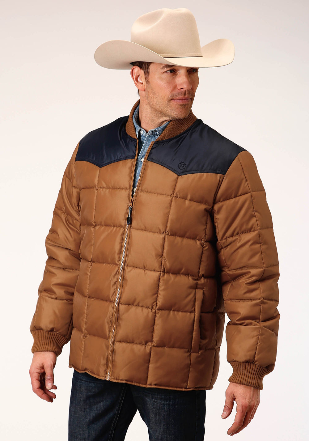 Roper Mens Quilted Polyfilled Jacket - Roper