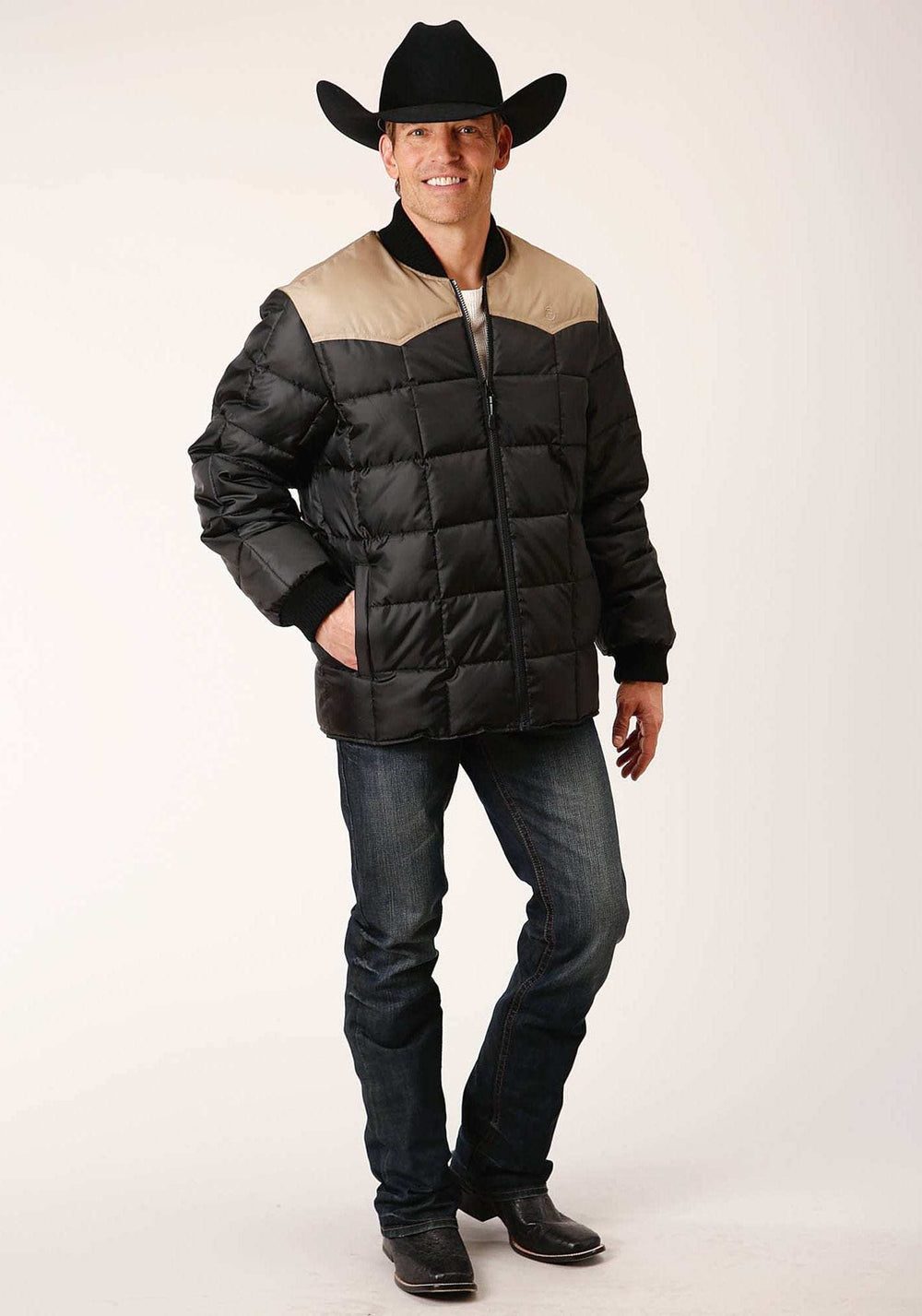 Roper Mens Quilted Polyfilled Jacket - Roper - Flyclothing LLC