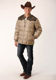 Roper Mens Quilted Polyfilled Jacket - Roper