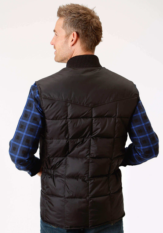 Roper Mens Black Poly-Filled Vest - Roper - Flyclothing LLC